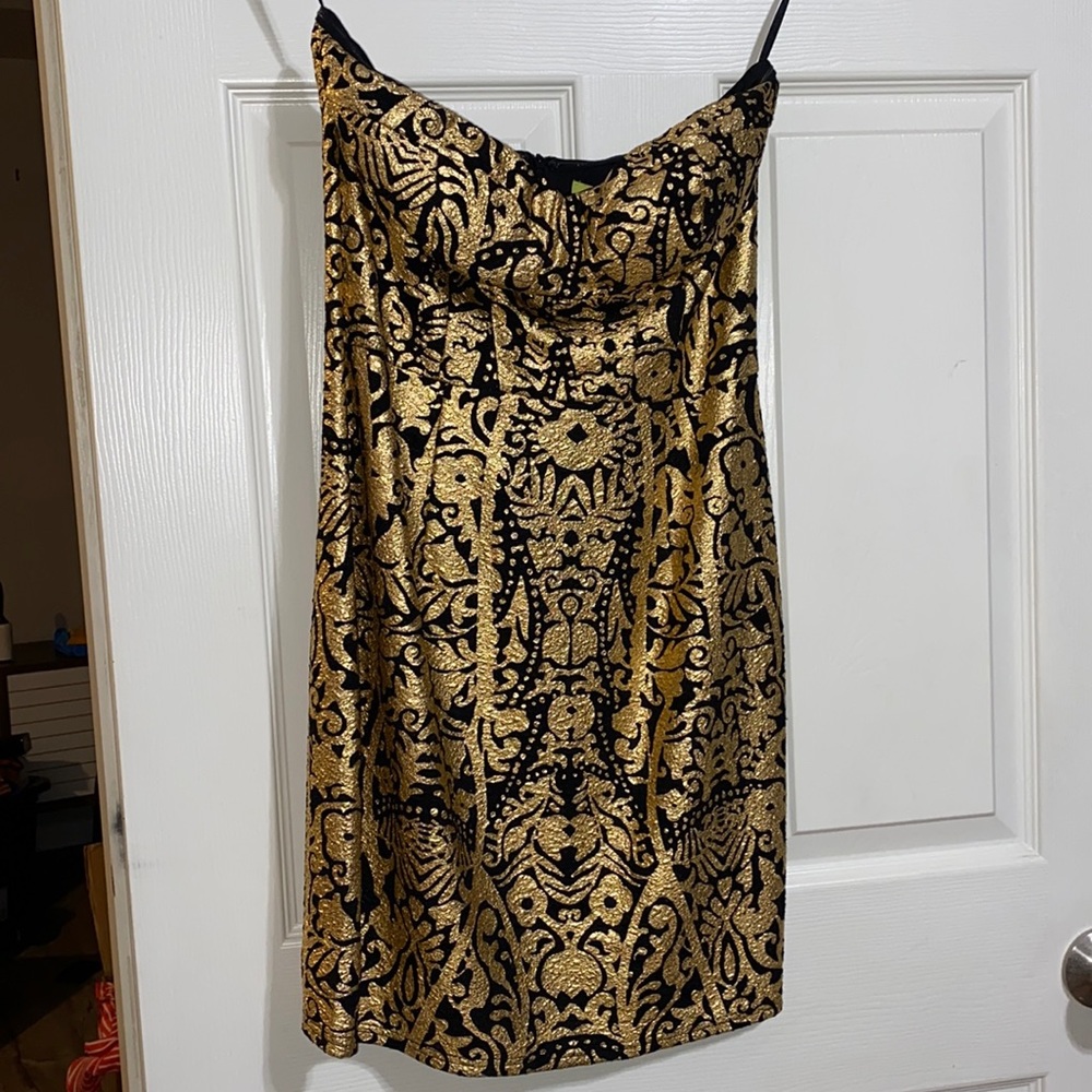 Gold glitz glam dress Gianni Bini new w tags (NYE)